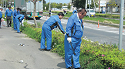 活動道路清掃奉仕作業状況