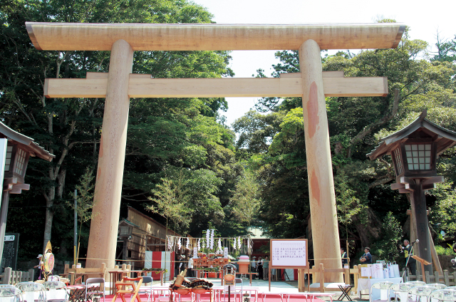 鹿島神宮 大鳥居再建