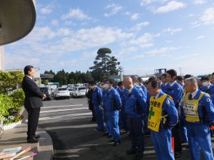 社長訓示の様子r